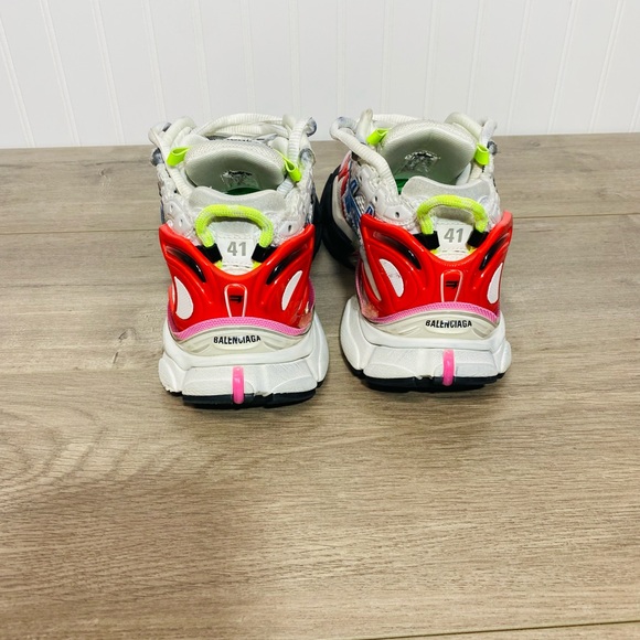 Use men BALENCIAGA Runner Multicolor Low Top Sneakers size 8 no box - Picture 7 of 16